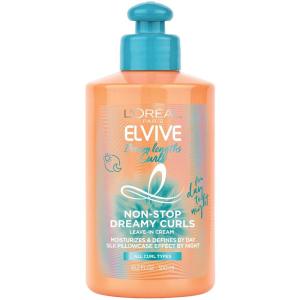 imageLOral Paris Elvive Dream Lengths Curls NonStop Dreamy Curls leavein conditioner ParabenFree with Hyaluronic Acid and Castor Oil Best for wavy hair to coily hair 102 fl ozSweet  fruity  floral
