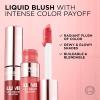 imageLOral Paris True Match Lumi Le Liquid Blush Intense Lightweight Blush Formula With Liquid Pigments Dewy Worth It 033 Fl OzGlowy Worth It Medium
