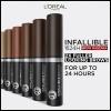 imageLOral Paris Infallible Volumizing 24H Wear Brow Mascara Long Lasting Eyebrow Makeup for 2X Fuller Eyebrows 6R Auburn 013 Fl OzLight Brunette