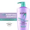 imageLOreal Paris Elvive Hyaluron  Pure Shampoo and Conditioner Set Clarifying Shampoo and Rehydrating Conditioner with Salicylic Acid and Hyaluronic Acid 1 Kit