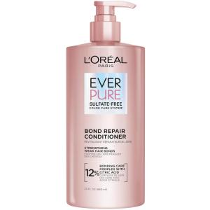 imageLOreal Paris Bond Repair Sulfate Free Conditioner for Damaged Hair Strengthening Hair Care with Citric Acid Repairs Weak Hair Bonds EverPure 23 Fl Oz