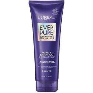 imageLOral Paris Sulfate Free Brass Toning Purple Shampoo for Blonde Bleached Silver or Brown Highlighted Hair EverPure 68 Fl Oz Packaging May Vary11 Fl Oz Pack of 1
