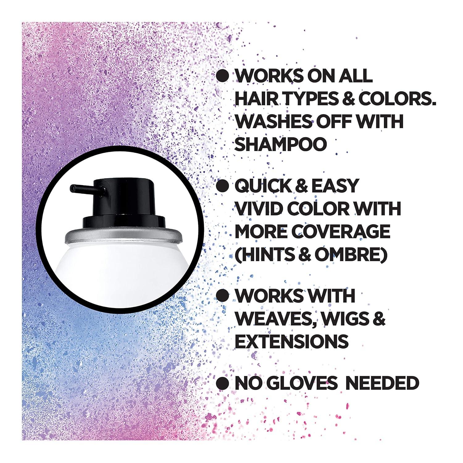 imageLOreal Paris Colorista 1Day Washable Temporary Hair Color Spray Coral Pink 2 OunceRed