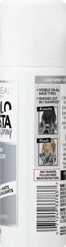 imageLOreal Paris Colorista 1Day Washable Temporary Hair Color Spray Coral Pink 2 OunceSilver