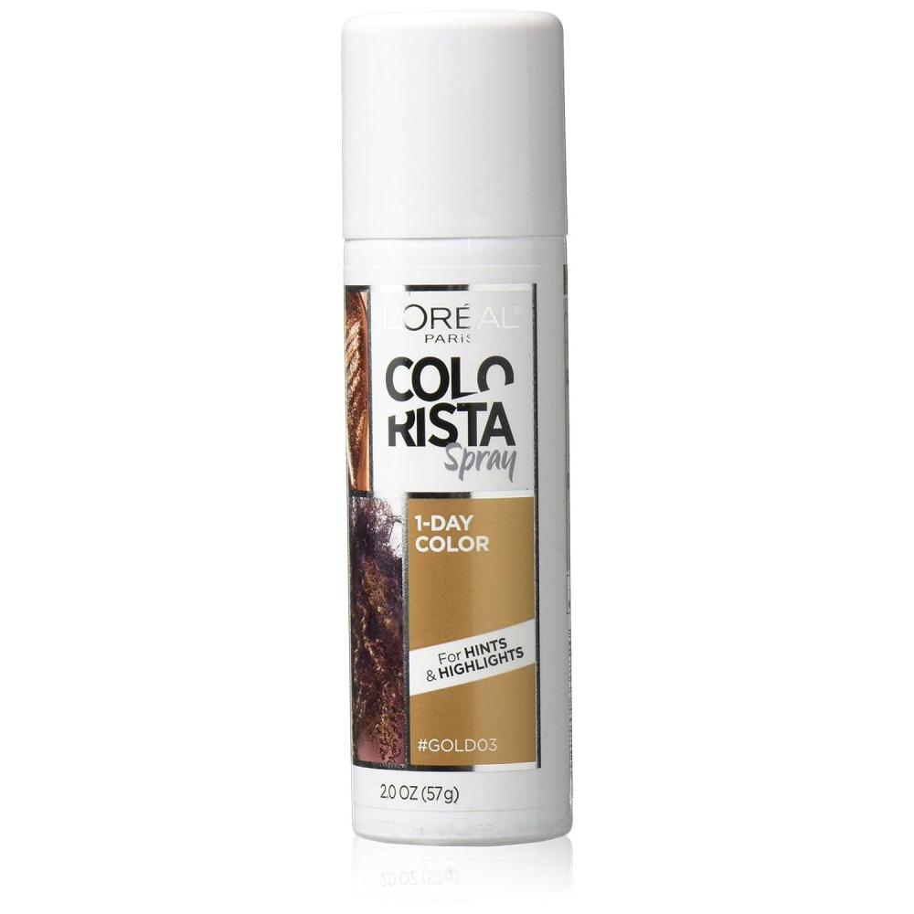 imageLOreal Paris Colorista 1Day Washable Temporary Hair Color Spray Coral Pink 2 OunceGold