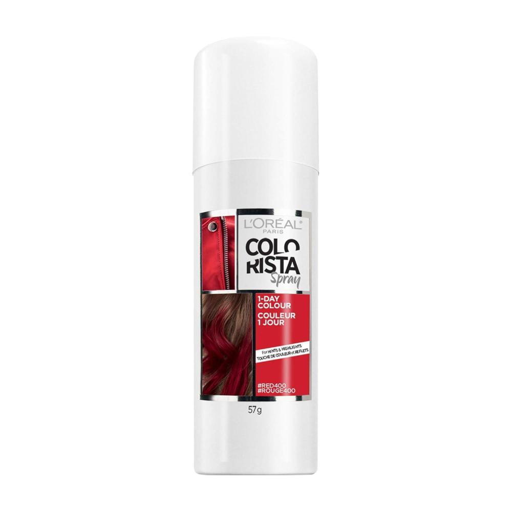 imageLOreal Paris Colorista 1Day Washable Temporary Hair Color Spray Coral Pink 2 OunceRed