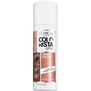imageLOreal Paris Colorista 1Day Washable Temporary Hair Color Spray Coral Pink 2 OunceRose Gold