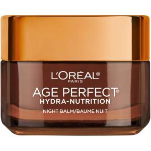 imageLOreal Paris Skincare Age Perfect Hydra Nutrition Ultra Nourishing Honey Night Balm Face Moisturizer to Comfort Improve Resilience on Dry Skin Manuka Honey and Nurturing Oils 17 ozHoney