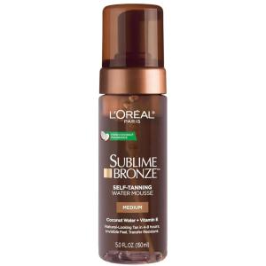 imageLOreal Paris Sublime Bronze Self Tanning Water Mousse StreakFree Natural Looking Tan 5 fl OzWhite