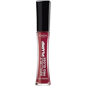 imageLOreal Paris Infallible Pro Gloss Plump Lip Gloss with Hyaluronic Acid Long Lasting Plumping Shine Lips Look Instantly Fuller and More Plump Ruby Sheen 021 fl ozRuby Sheen