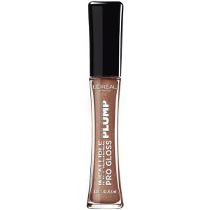 imageLOreal Paris Infallible Pro Gloss Plump Lip Gloss with Hyaluronic Acid Long Lasting Plumping Shine Lips Look Instantly Fuller and More Plump Sunlit Shimmer 021 fl ozSunlit Shimmer