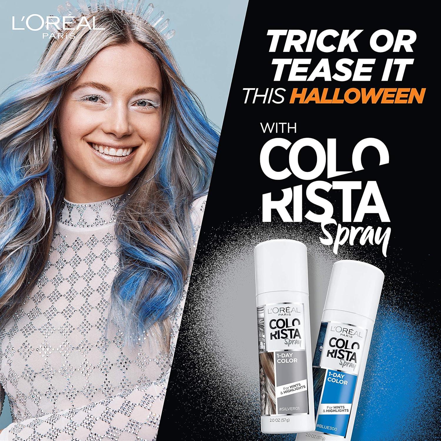 imageLOreal Paris Colorista 1Day Washable Temporary Hair Color Spray Pastel Blue 2 OuncesCoral Pink