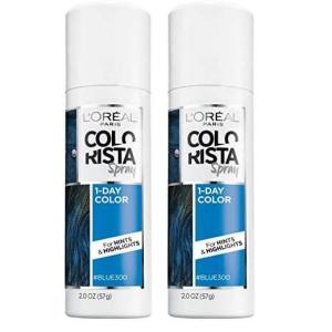 imageLOreal Paris Colorista 1Day Washable Temporary Hair Color Spray Pastel Blue 2 OuncesBlue