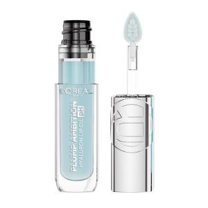 imageLOreal Paris Plump Ambition pH Hyaluron Lip Oil Color Shifting Lip Tint with 24HR Hydration Volumizing Shine and Lasting Color 050 pH LilacPh Cristal Ice