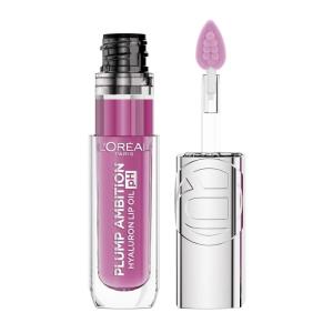 imageLOreal Paris Plump Ambition pH Hyaluron Lip Oil Color Shifting Lip Tint with 24HR Hydration Volumizing Shine and Lasting Color 050 pH LilacPh Lilac
