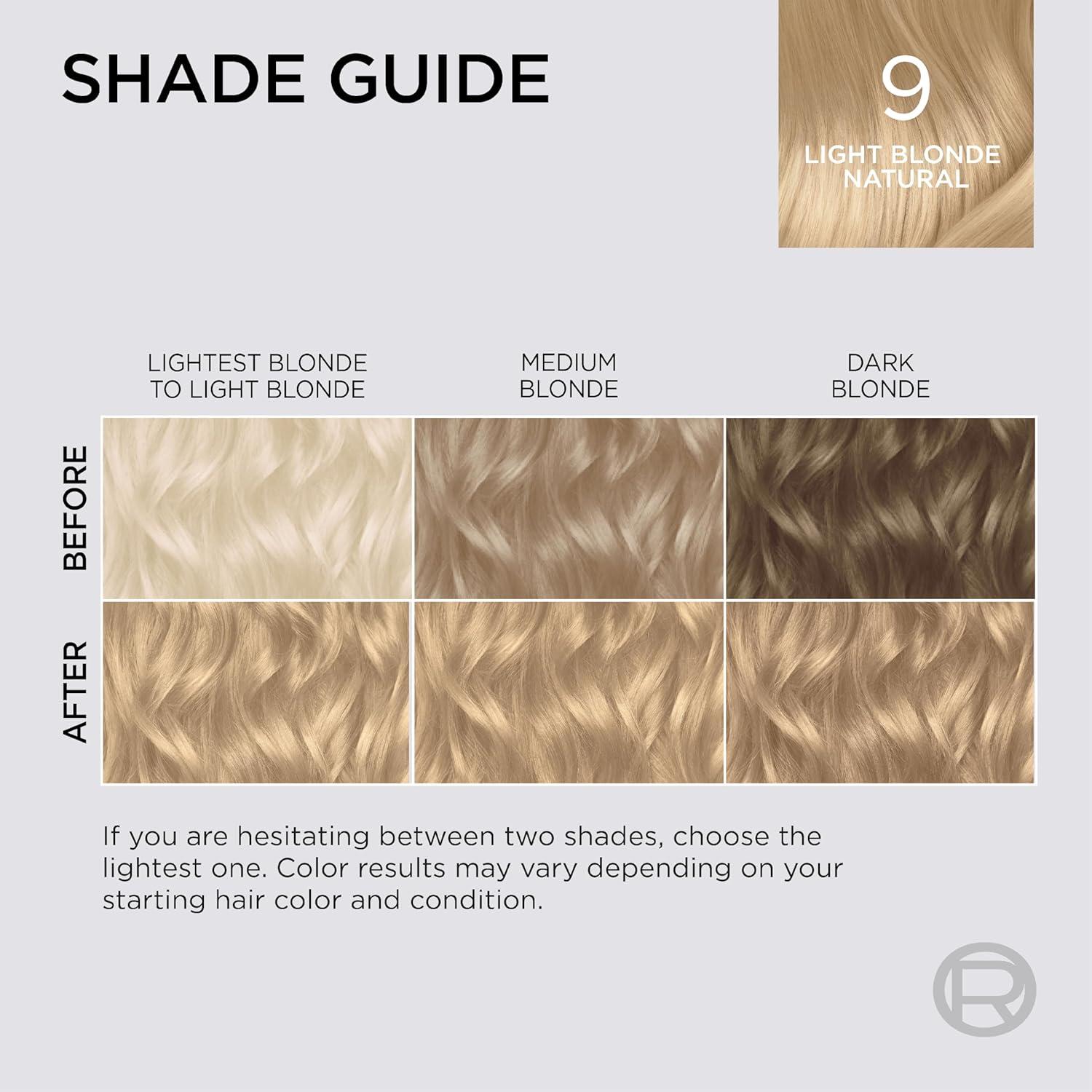 imageLOreal Paris Colorsonic Permanent Hair Dye Cartridge Vibrant Hair Color for Root Touch Up Gray Coverage or All Over Color in just 5 Minutes 6A Light Ash Brown Coloring Device Sold Separately9 Light Natural Blonde