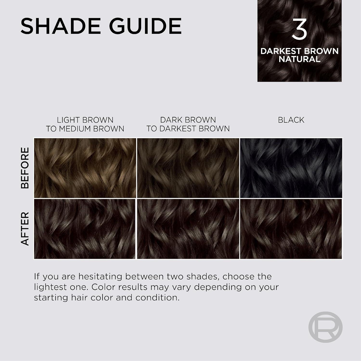 imageLOreal Paris Colorsonic Permanent Hair Dye Cartridge Vibrant Hair Color for Root Touch Up Gray Coverage or All Over Color in just 5 Minutes 6A Light Ash Brown Coloring Device Sold Separately3 Darkest Natural Brown