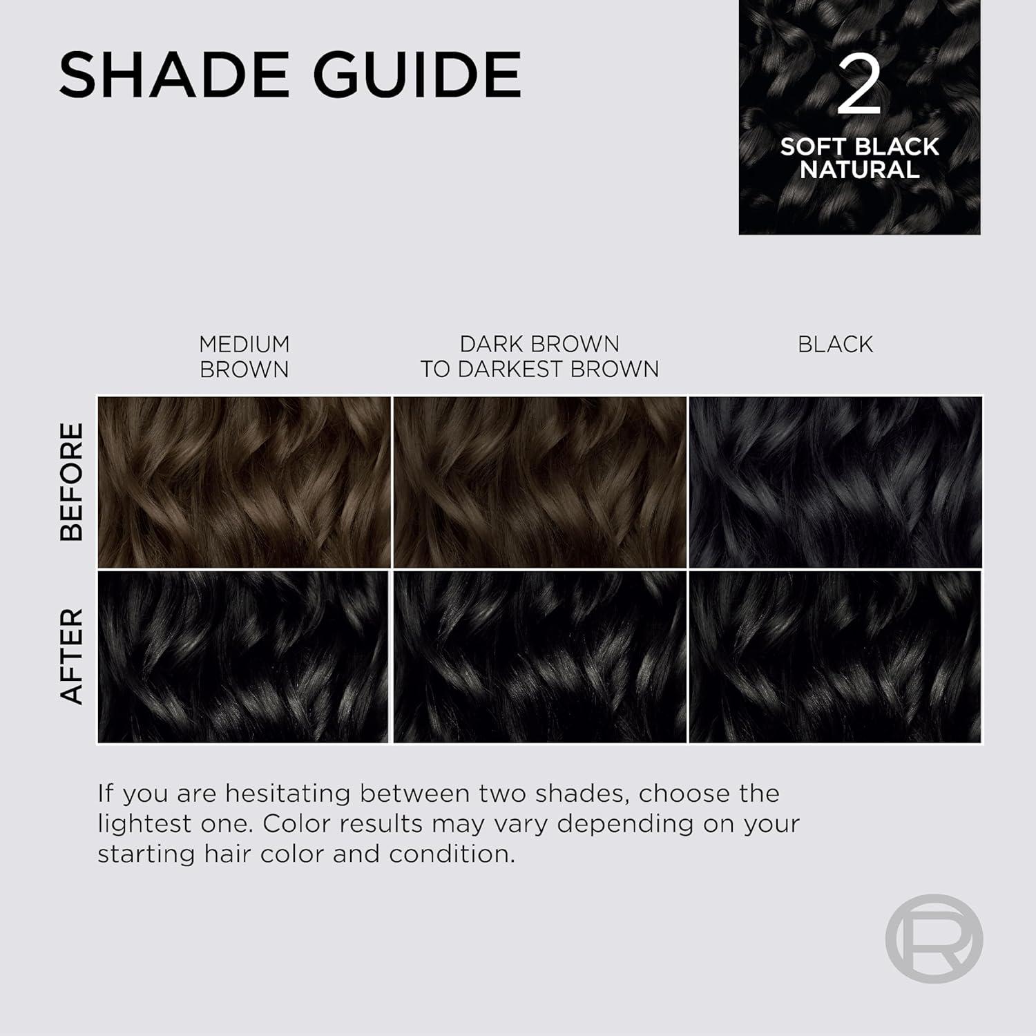 imageLOreal Paris Colorsonic Permanent Hair Dye Cartridge Vibrant Hair Color for Root Touch Up Gray Coverage or All Over Color in just 5 Minutes 6A Light Ash Brown Coloring Device Sold Separately2 Soft Natural Black