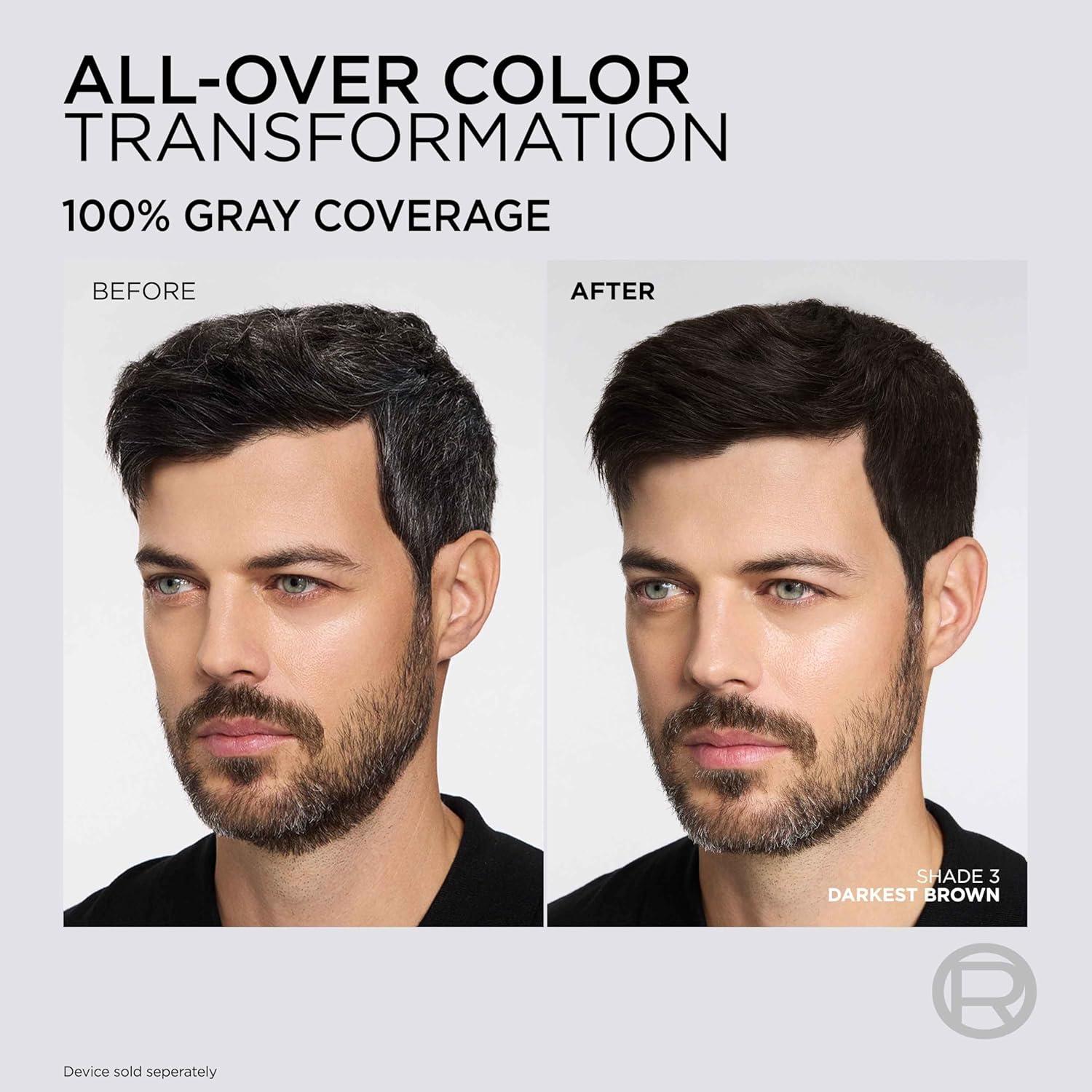 imageLOreal Paris Colorsonic Permanent Hair Dye Cartridge Vibrant Hair Color for Root Touch Up Gray Coverage or All Over Color in just 5 Minutes 6A Light Ash Brown Coloring Device Sold Separately3M Darkest Mahogany Brown