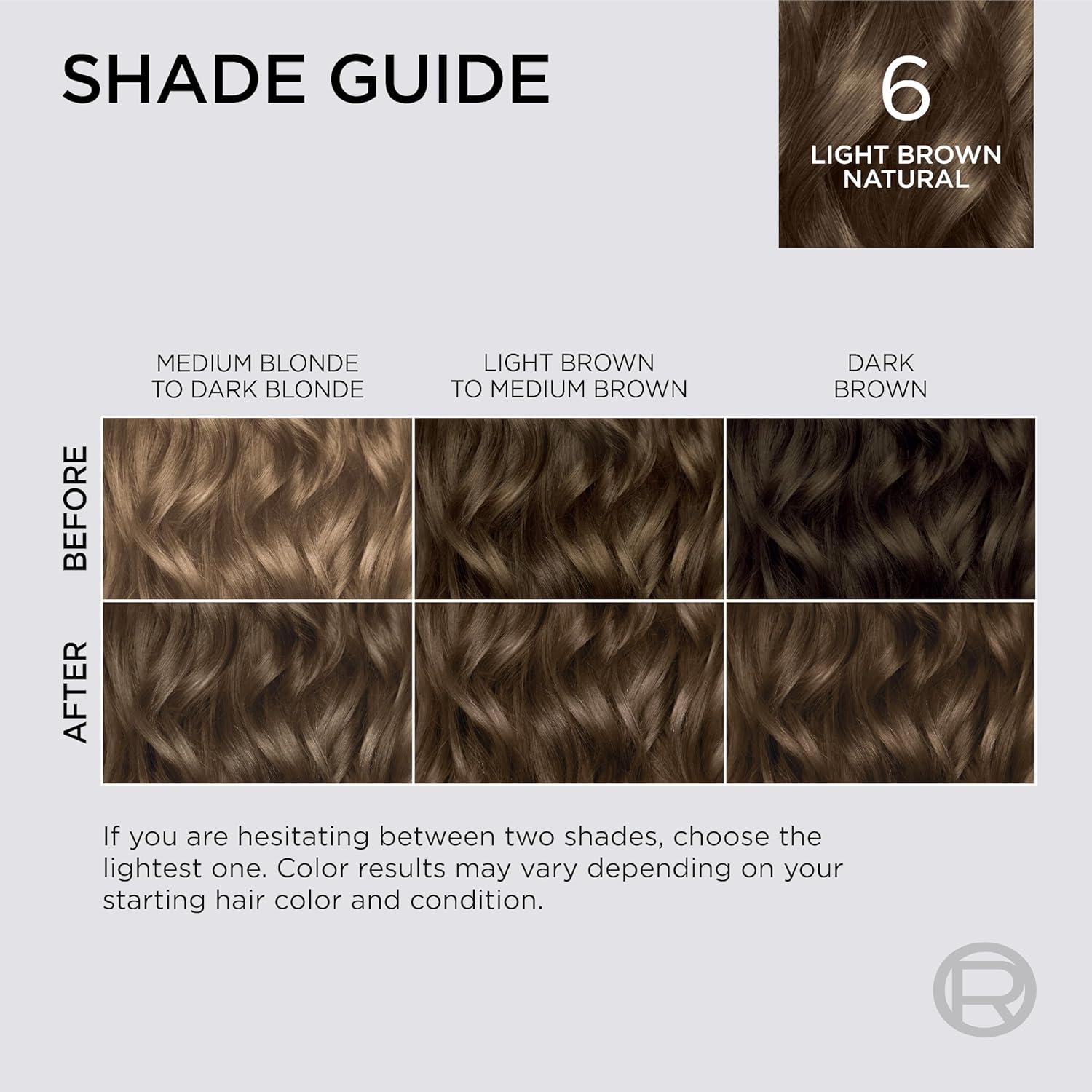 imageLOreal Paris Colorsonic Permanent Hair Dye Cartridge Vibrant Hair Color for Root Touch Up Gray Coverage or All Over Color in just 5 Minutes 6A Light Ash Brown Coloring Device Sold Separately6 Light Natural Brown