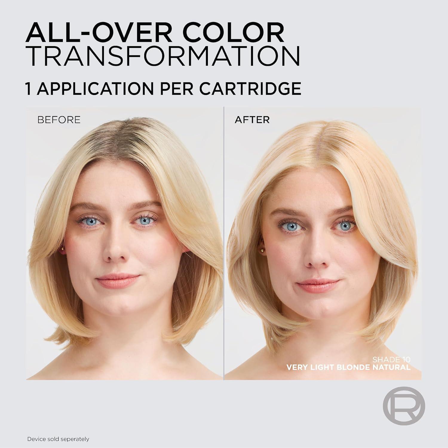 imageLOreal Paris Colorsonic Permanent Hair Dye Cartridge Vibrant Hair Color for Root Touch Up Gray Coverage or All Over Color in just 5 Minutes 6A Light Ash Brown Coloring Device Sold Separately9 Light Natural Blonde