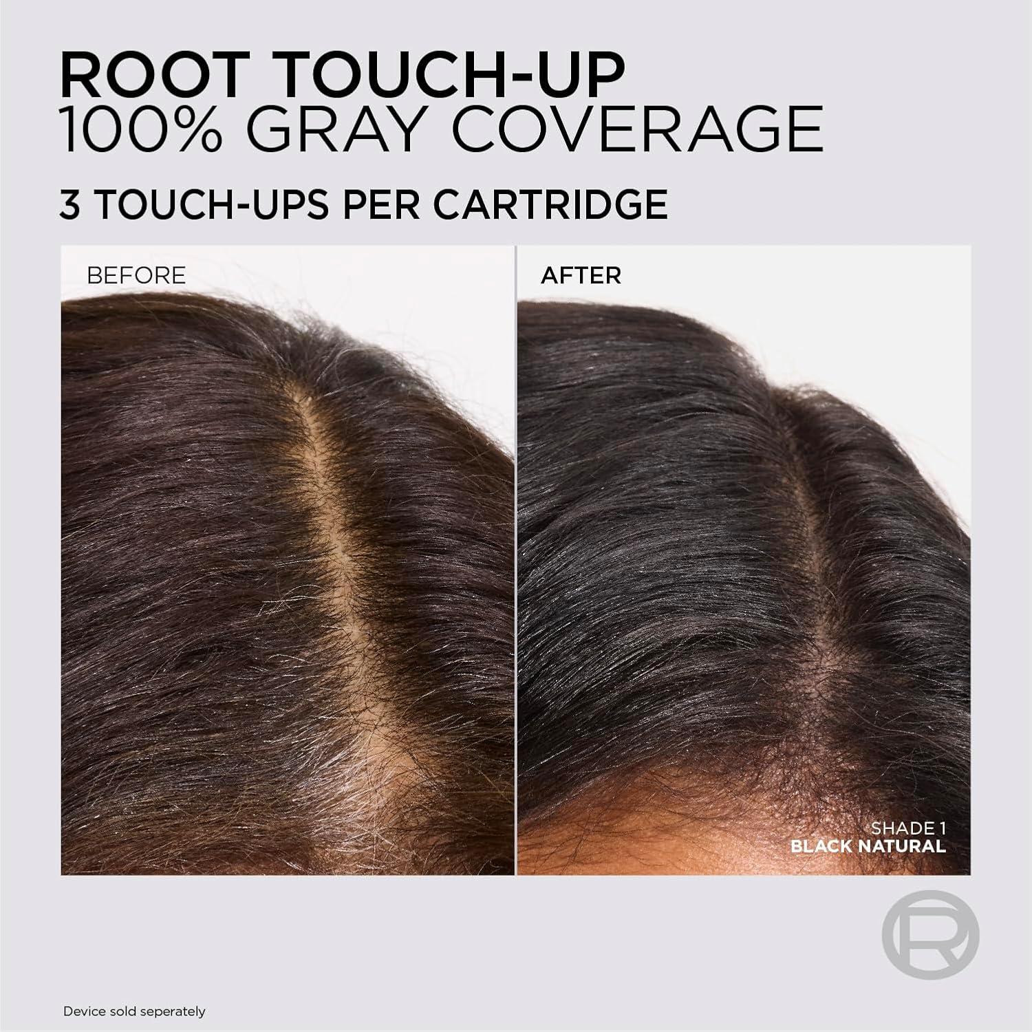 imageLOreal Paris Colorsonic Permanent Hair Dye Cartridge Vibrant Hair Color for Root Touch Up Gray Coverage or All Over Color in just 5 Minutes 6A Light Ash Brown Coloring Device Sold Separately1 Natural Black