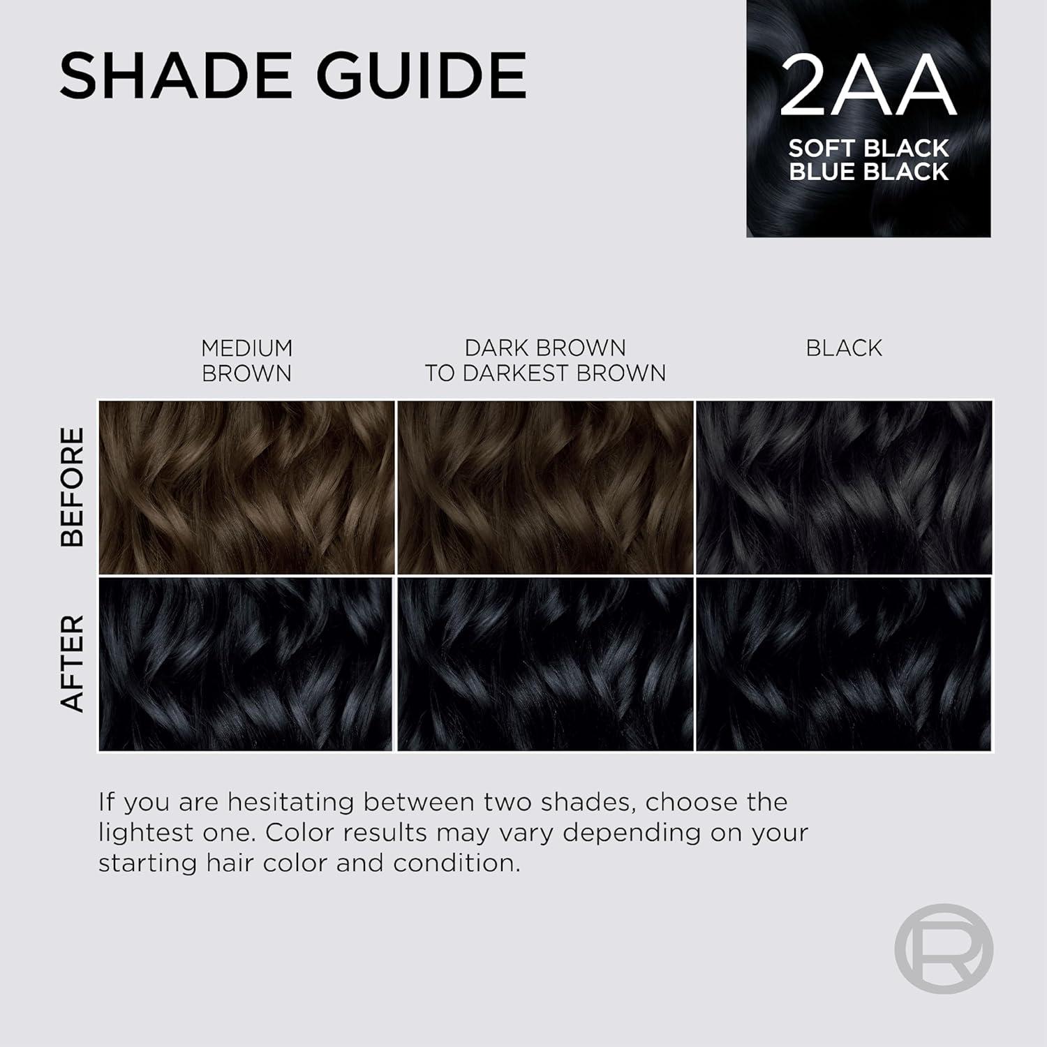 imageLOreal Paris Colorsonic Permanent Hair Dye Cartridge Vibrant Hair Color for Root Touch Up Gray Coverage or All Over Color in just 5 Minutes 6A Light Ash Brown Coloring Device Sold Separately2AA Soft Blue Black