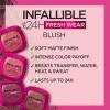 imageLOreal Paris Infallible Up to 24H Fresh Wear Soft Matte Blush Blendable LongLasting and Waterproof Cheek Make Up Confident Pink 10 031 OzLegendary Berry