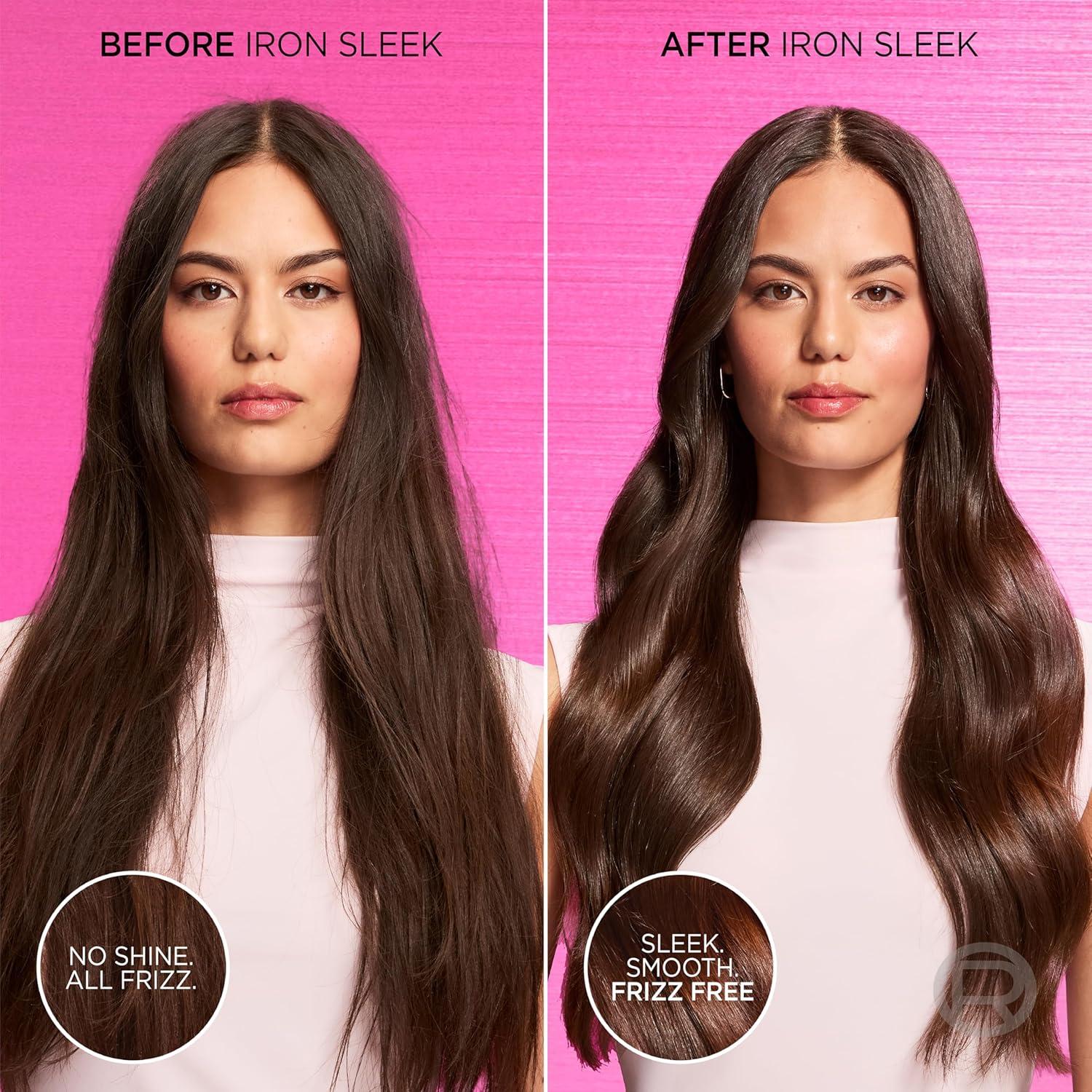 imageLOreal Paris Sulfate Free Iron Sleek Smoothing Conditioner Frizz Control and HumidityResistant Formula with AlphaAcids for Frizzy Hair EverPure Hair Care 68 Fl Oz