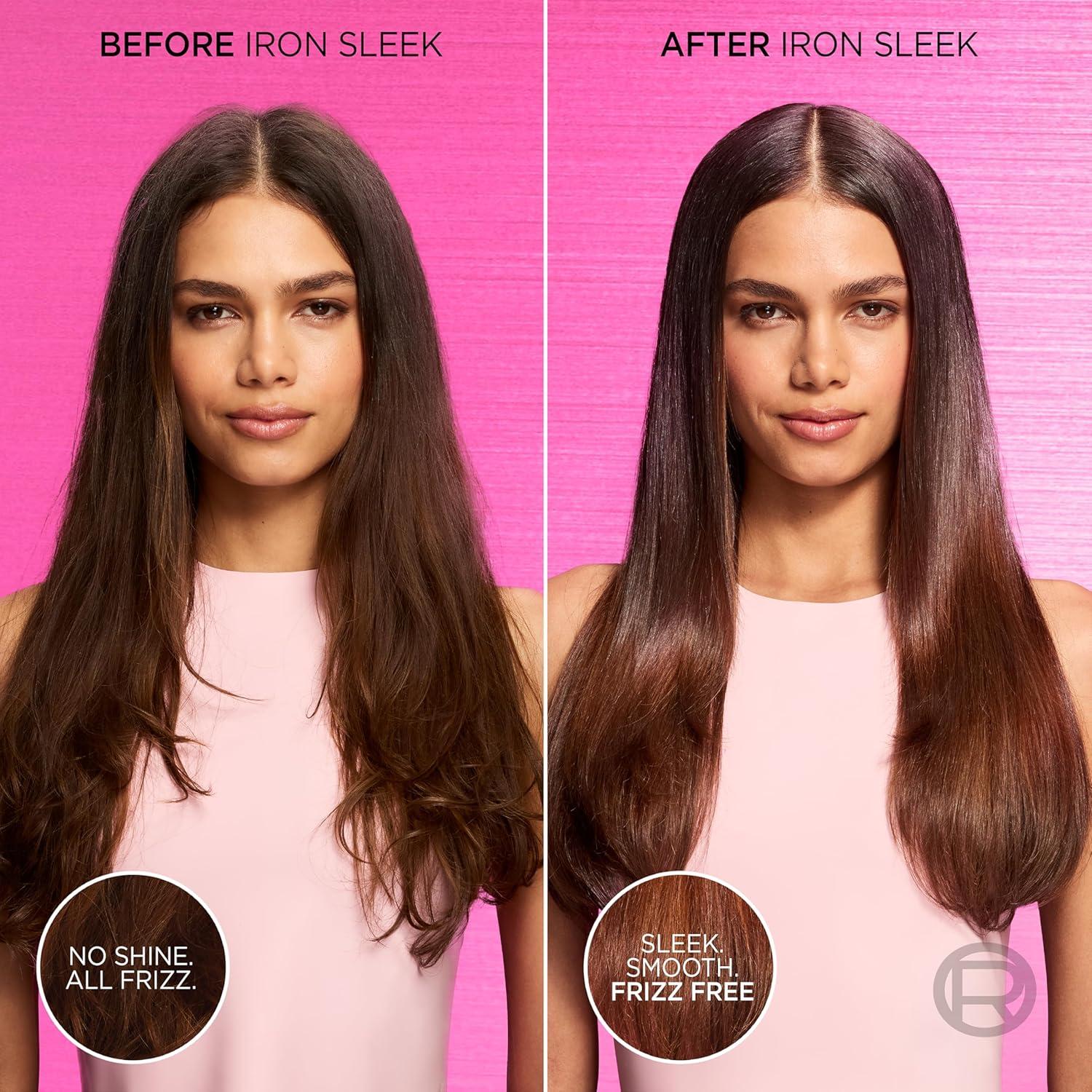 imageLOreal Paris Sulfate Free Iron Sleek Smoothing Shampoo and Conditioner Frizz Control and HumidityResistant Formula with AlphaAcids EverPure Hair Care 1 Kit