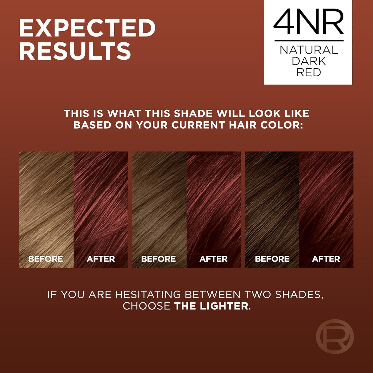 image:imageLOreal Paris Excellence Universal Nudes Permanent Hair Color Ammonia Free Hair Dye for Gray Hair Coverage 6N Natural Light Brown 1 Kit Pack of 2Core Natural Dark Red