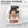 image:imageLOreal Paris Excellence Universal Nudes Permanent Hair Color Ammonia Free Hair Dye for Gray Hair Coverage 6N Natural Light Brown 1 Kit Pack of 21N Natural Black
