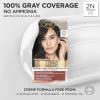 image:imageLOreal Paris Excellence Universal Nudes Permanent Hair Color Ammonia Free Hair Dye for Gray Hair Coverage 6N Natural Light Brown 1 Kit Pack of 22N Natural Soft Black