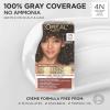 image:imageLOreal Paris Excellence Universal Nudes Permanent Hair Color Ammonia Free Hair Dye for Gray Hair Coverage 6N Natural Light Brown 1 Kit Pack of 24N Natural Dark Brown