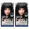 image:imageLOreal Paris Feria MultiFaceted Shimmering Permanent Hair Color High Intensity Hair Dye for 3X Highlights 10 Jet Black 1 Kit Pack of 210 Jet Black Blackest Black