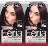 image:imageLOreal Paris Feria MultiFaceted Shimmering Permanent Hair Color High Intensity Hair Dye for 3X Highlights 10 Jet Black 1 Kit Pack of 236 Deep Burgundy Brown