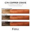 image:imageLOreal Paris Feria MultiFaceted Shimmering Permanent Hair Color High Intensity Hair Dye for 3X Highlights 10 Jet Black 1 Kit Pack of 2C74 Copper Crave Intense Copper