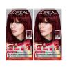 image:imageLOreal Paris Feria MultiFaceted Shimmering Permanent Hair Color High Intensity Hair Dye for 3X Highlights 10 Jet Black 1 Kit Pack of 2R48 Red Velvet Intense Deep Auburn