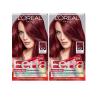 image:imageLOreal Paris Feria MultiFaceted Shimmering Permanent Hair Color High Intensity Hair Dye for 3X Highlights 10 Jet Black 1 Kit Pack of 2R57 Cherry Crush Intense Medium Auburn