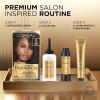 image:imageLOreal Paris Superior Preference Luminous FadeDefying Permanent Hair Color Hair Dye For Up to 9 Weeks of Radiance 6AM Light Amber Brown 1 Kit Pack of 202 Natural Black
