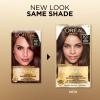 image:imageLOreal Paris Superior Preference Luminous FadeDefying Permanent Hair Color Hair Dye For Up to 9 Weeks of Radiance 6AM Light Amber Brown 1 Kit Pack of 25CG Iced Golden Brown