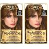 image:imageLOreal Paris Superior Preference Luminous FadeDefying Permanent Hair Color Hair Dye For Up to 9 Weeks of Radiance 6AM Light Amber Brown 1 Kit Pack of 25G Medium Golden Brown