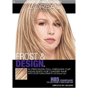 image:imageLOreal Paris Frost and Design Cap Hair Highlights For Long Hair H85 Champagne 1 kit