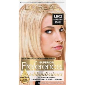 image:imageLOreal Paris Superior Preference Luminous FadeDefying Permanent Hair Color Hair Dye For Up to 9 Weeks of Radiance 6AM Light Amber Brown 1 Kit Pack of 2LB02 Extra Light Natural Blonde