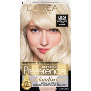 image:imageLOreal Paris Superior Preference Luminous FadeDefying Permanent Hair Color Hair Dye For Up to 9 Weeks of Radiance 6AM Light Amber Brown 1 Kit Pack of 2LB01 Extra Light Ash Blonde
