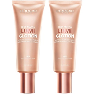 image:imageLOreal Paris Makeup True Match Lumi Glotion XL Natural Glow Enhancer Illuminator Highlighter Bronzing Drops For a SunKissed Glow for Face and Body 902 Light XL 304 fl ozMedium