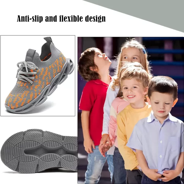 DADAWEN Boys Girls Sneakers Kids Lightweight Breathable Tennis Athletic Running Shoes for Toddler/Little Kid/Big Kid