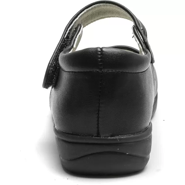 DADAWEN Girls Mary Jane Flats School Uniform Shoes Strap Dress Shoes 