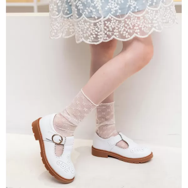 DADAWEN Girls Toddler/Little Kid/Big Kid Mary Jane Dress Shoes Ballet Flats for Girl Party Wedding School Shoes