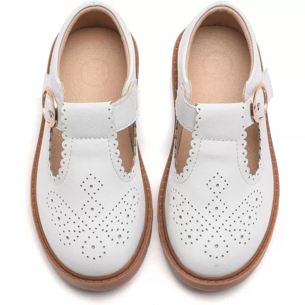DADAWEN Girls Toddler/Little Kid/Big Kid Mary Jane Dress Shoes Ballet Flats for Girl Party Wedding School Shoes